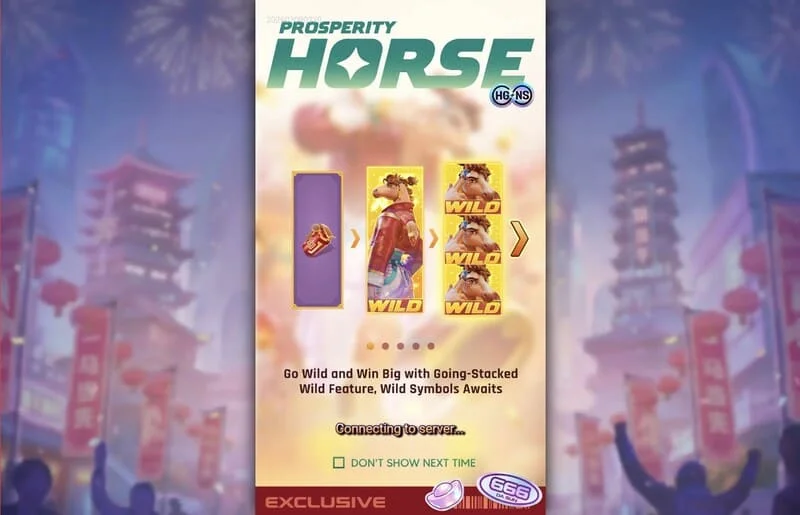 Prosperity Horse - nakatambak na Wild sa reels